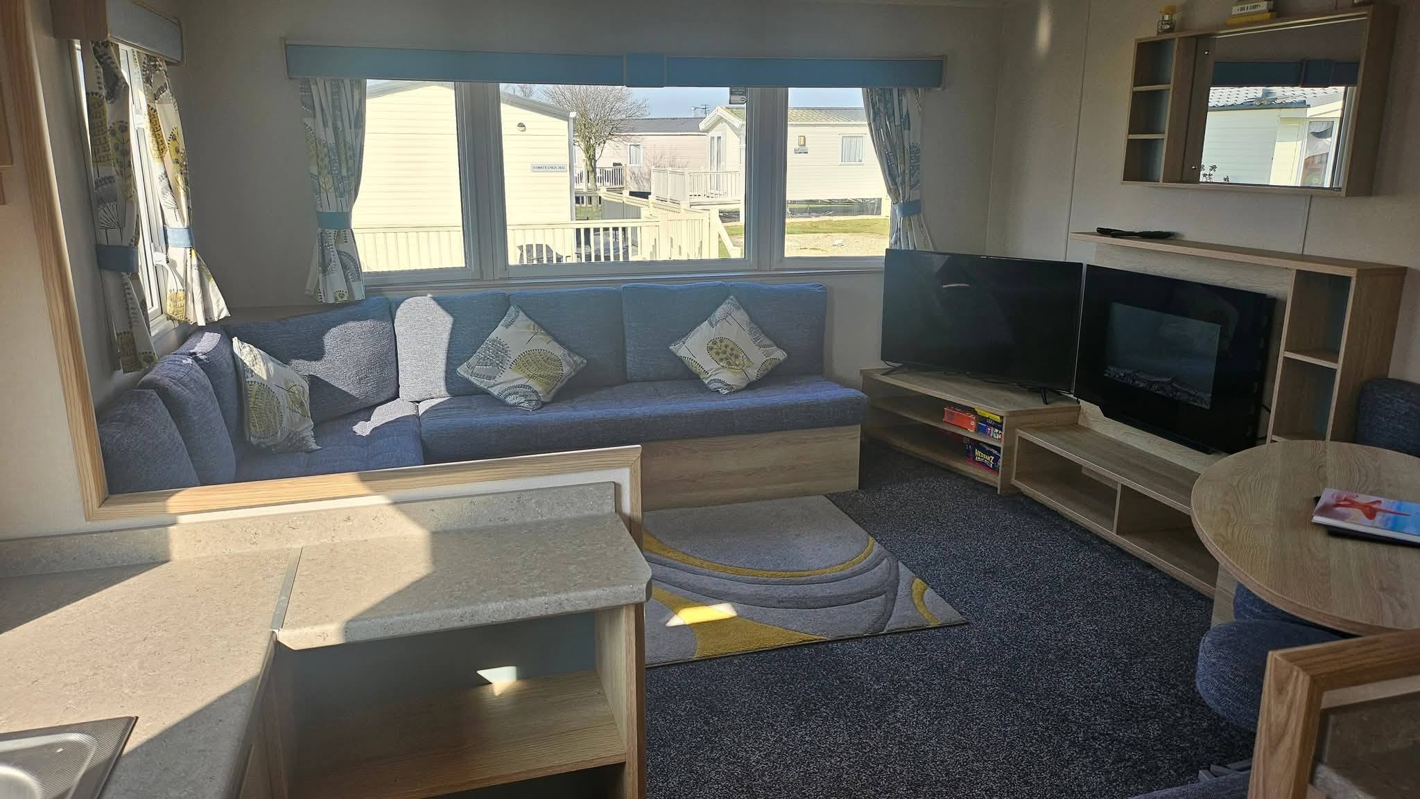 Inside the Epic Stay caravan in Ingoldmells