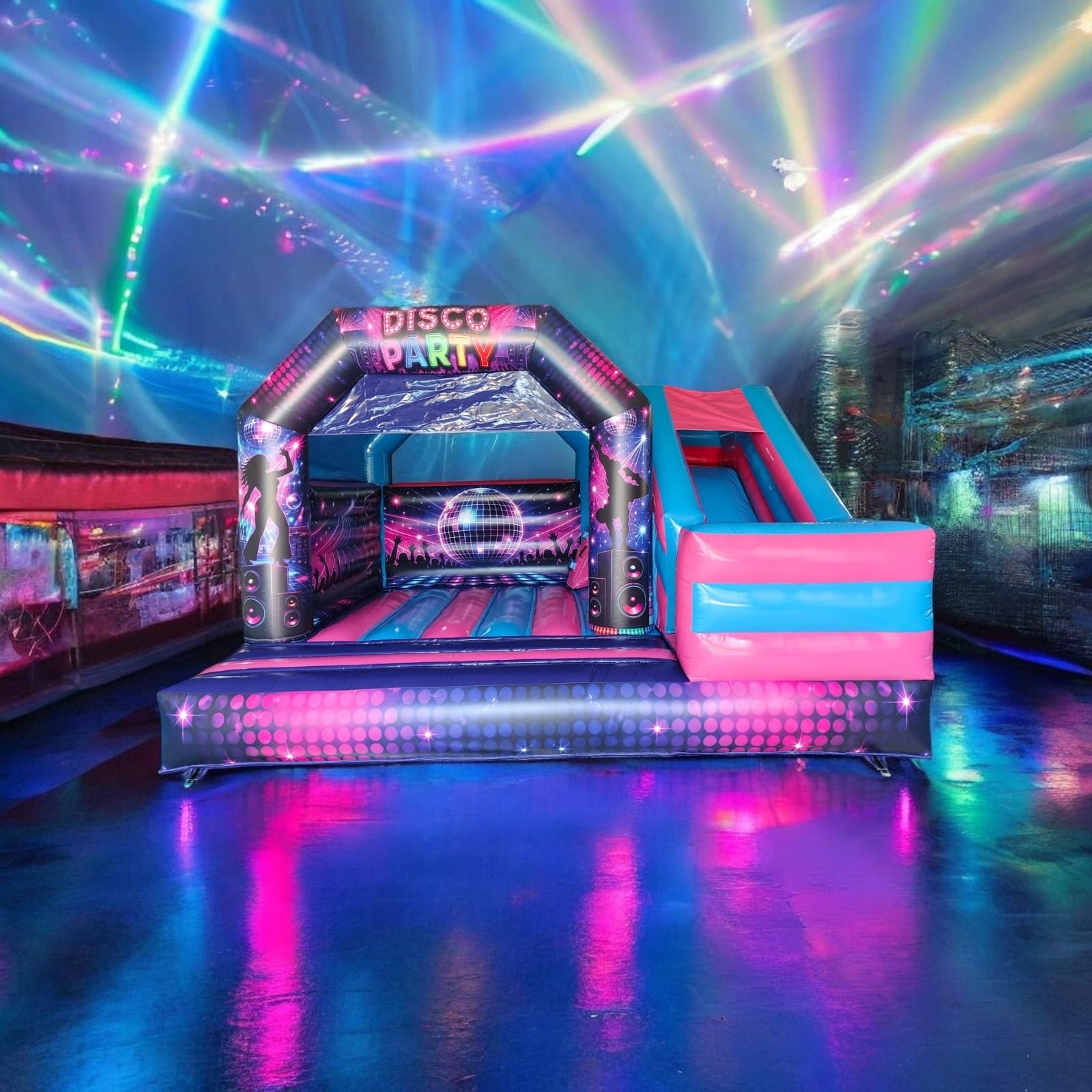 U Bounce Disco Party Castle and Slide