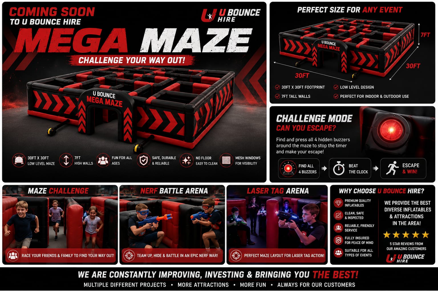 U Bounce Mega Maze — Coming Soon to Corby and Northamptonshire